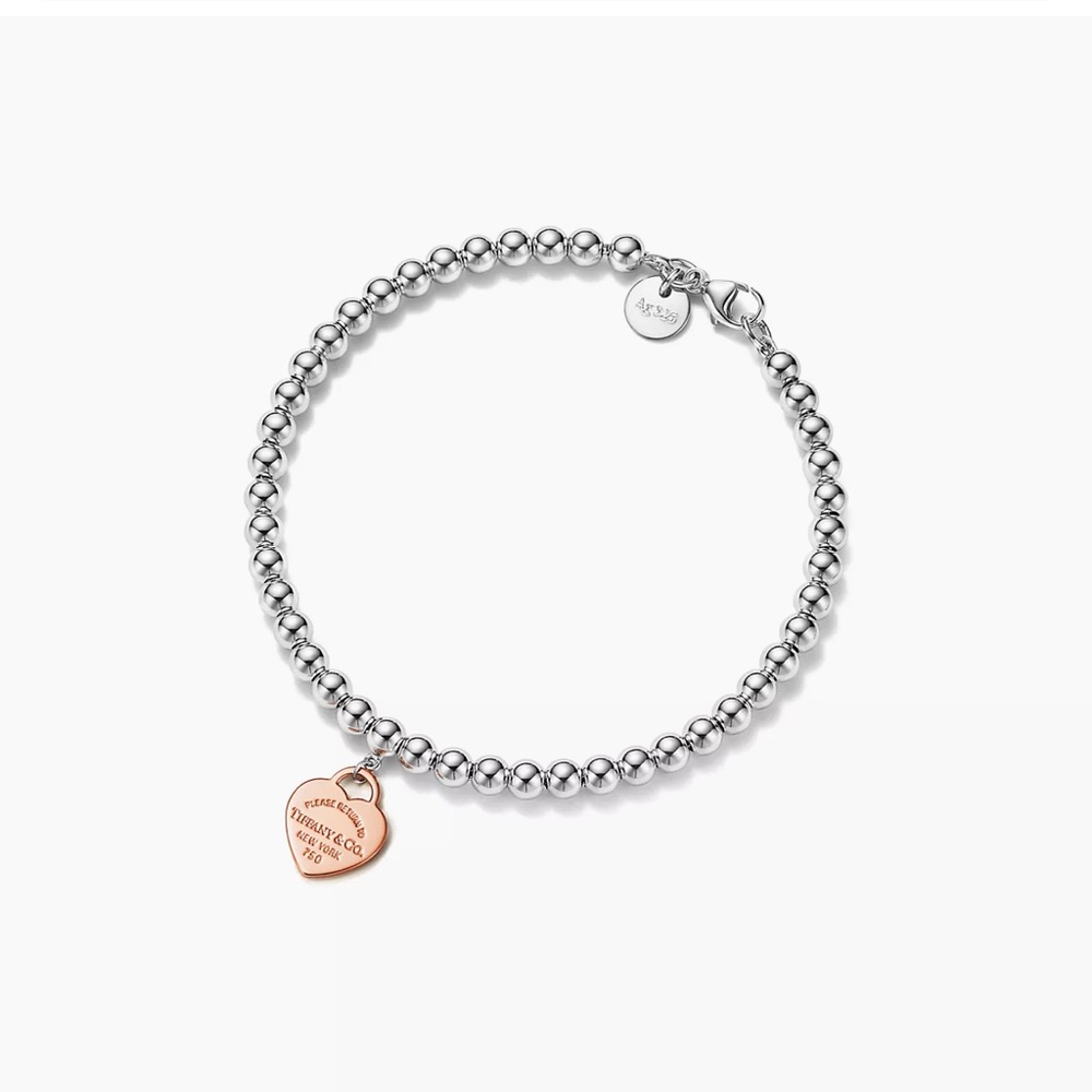 Tiffany & Co Heart Tag Bead Bracelet!